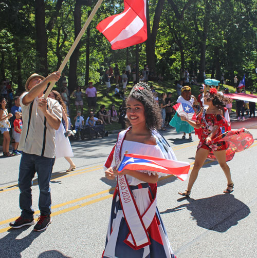 Parade of Flags at 2019 Cleveland One World Day - Puerto Rican